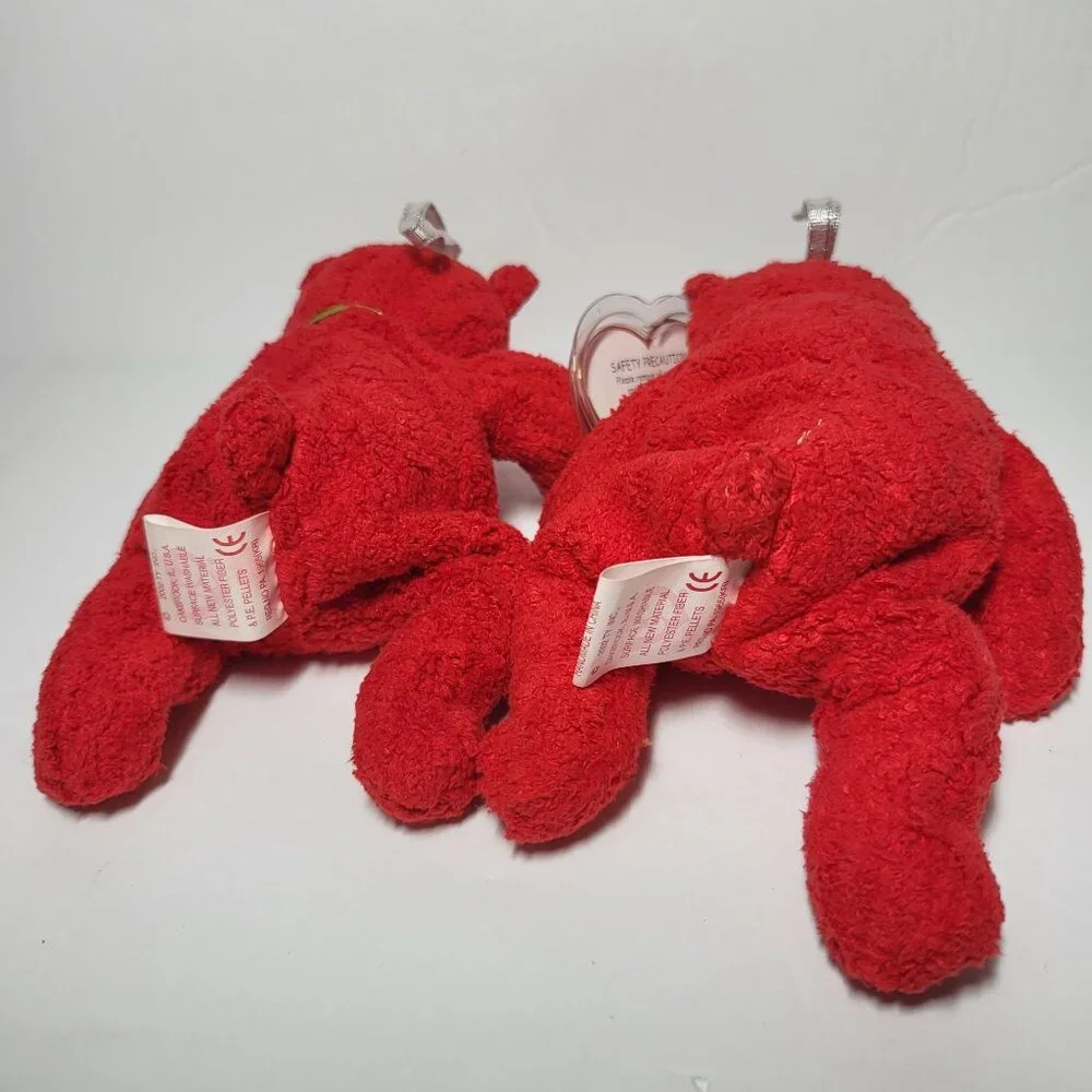 Mistlestoe Ty Jingle Beanies Plush Ornament 2002 Set of 2
